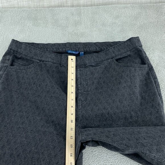 Isaac Mizrahi Live Womens Plus Size 22W Cotton Blend Wide-Leg Pants NWT 4079 - Picture 6 of 11